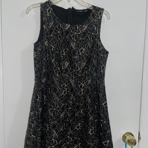 Black and Gold Cocktail Dress